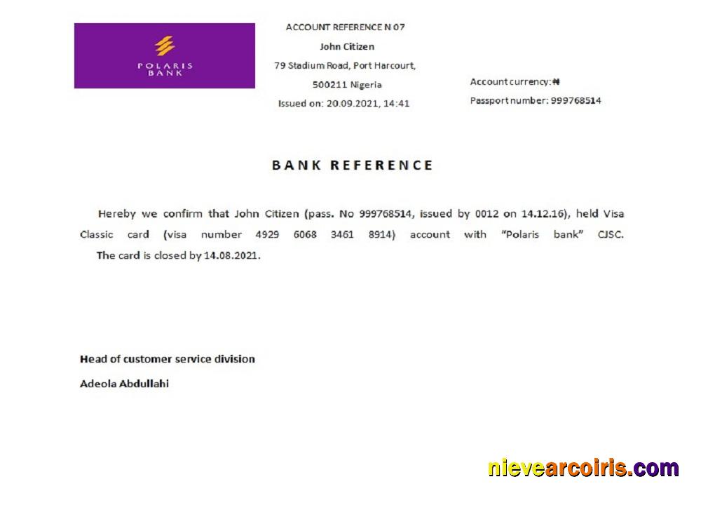 Nigeria Polaris bank closure reference